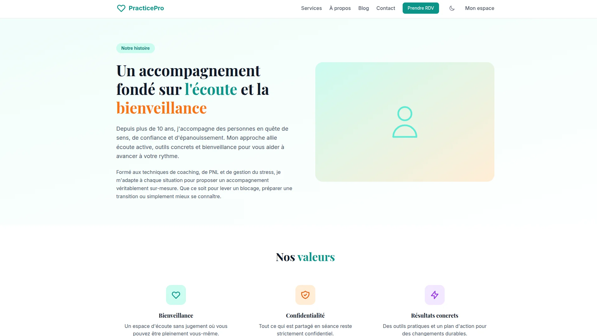 PracticePro — Page à propos